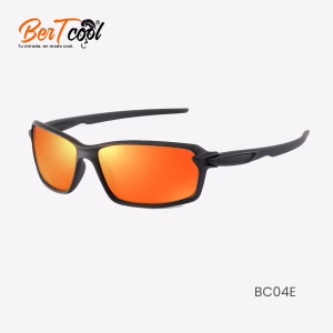 Lentes de sol modernos modelo Deportivo Naranja Tipo Espejo